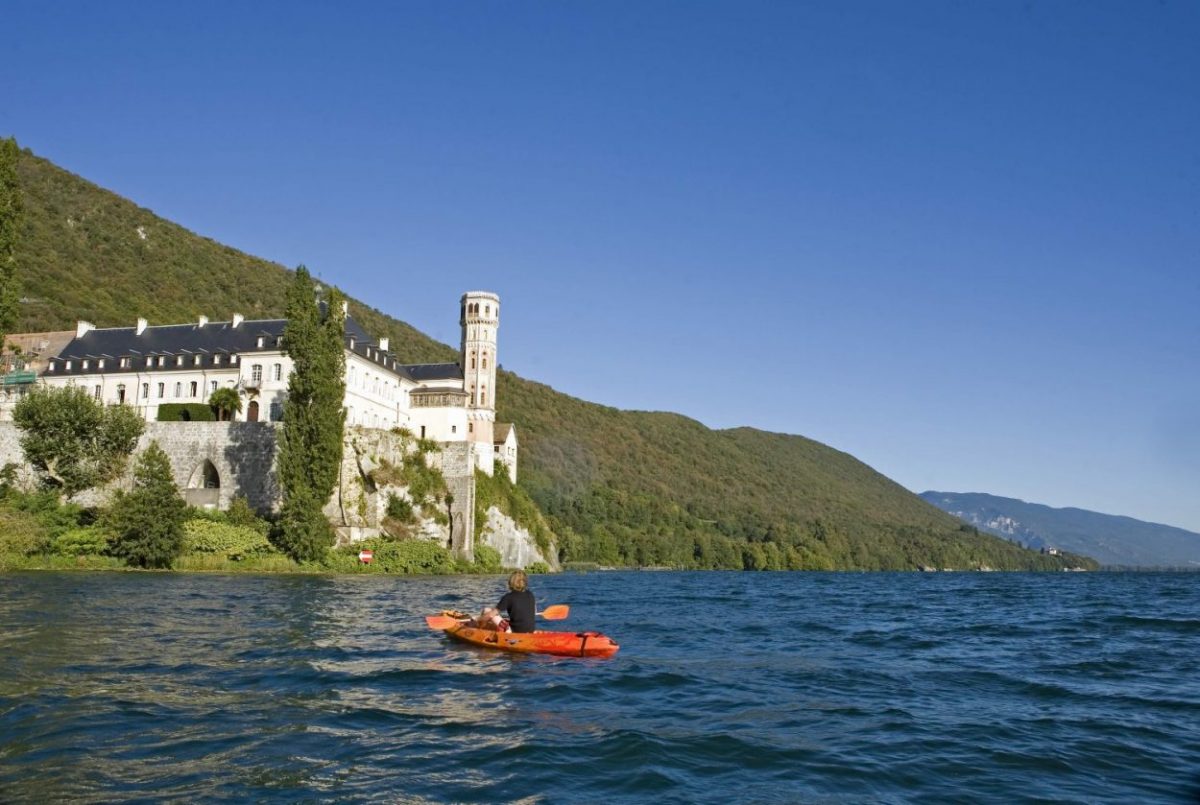 Savoie, Lacs de Savoie, Lac du Bourget, Hautecombe, canoe-kayak