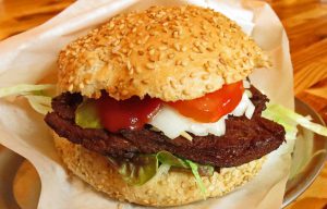 hamburger, vegan,