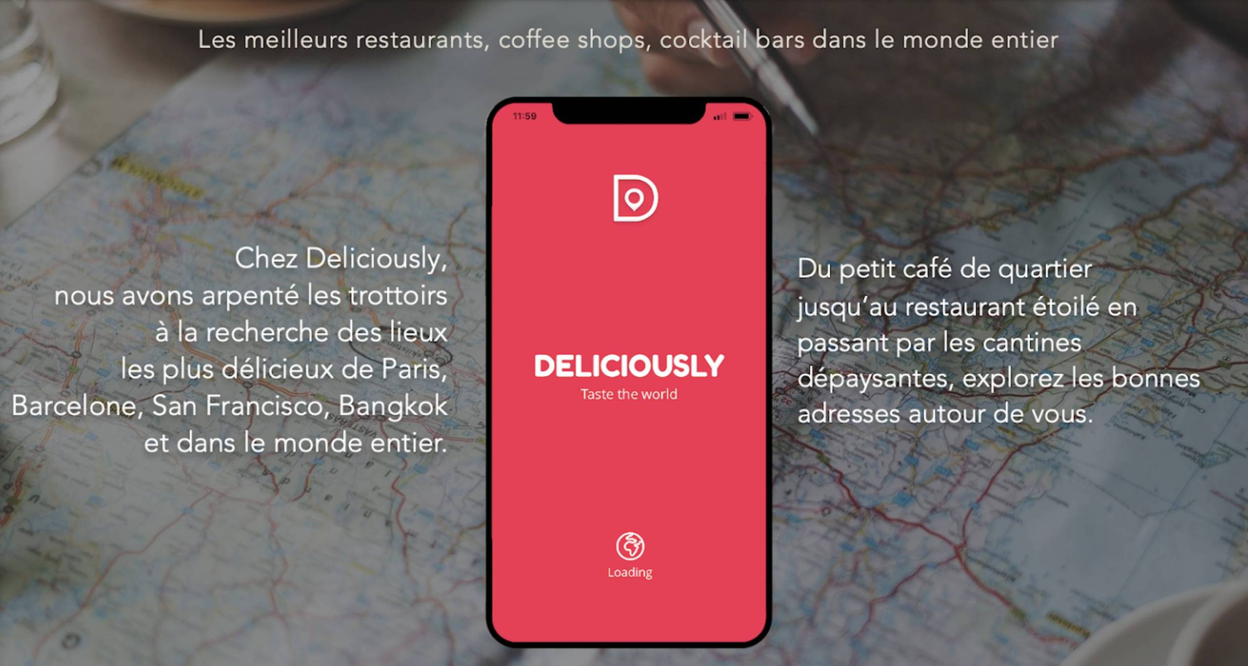 Deliciously, l’application « restaurants » autour du monde !
