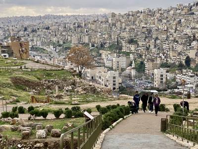 Amman, capitale de Jordanie, vue depuis la Citadelle.