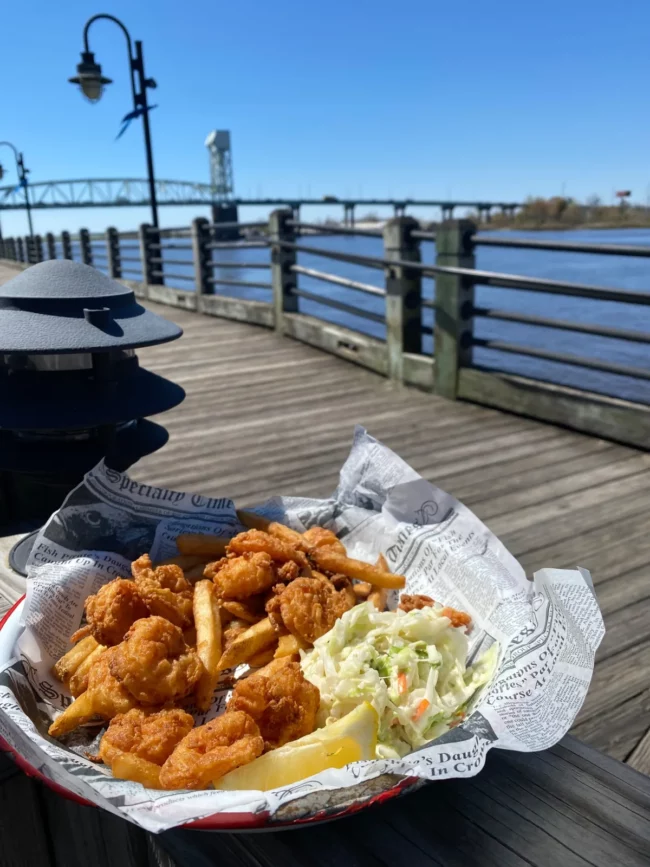 Un plat sur le bord de promenade de Wilmington