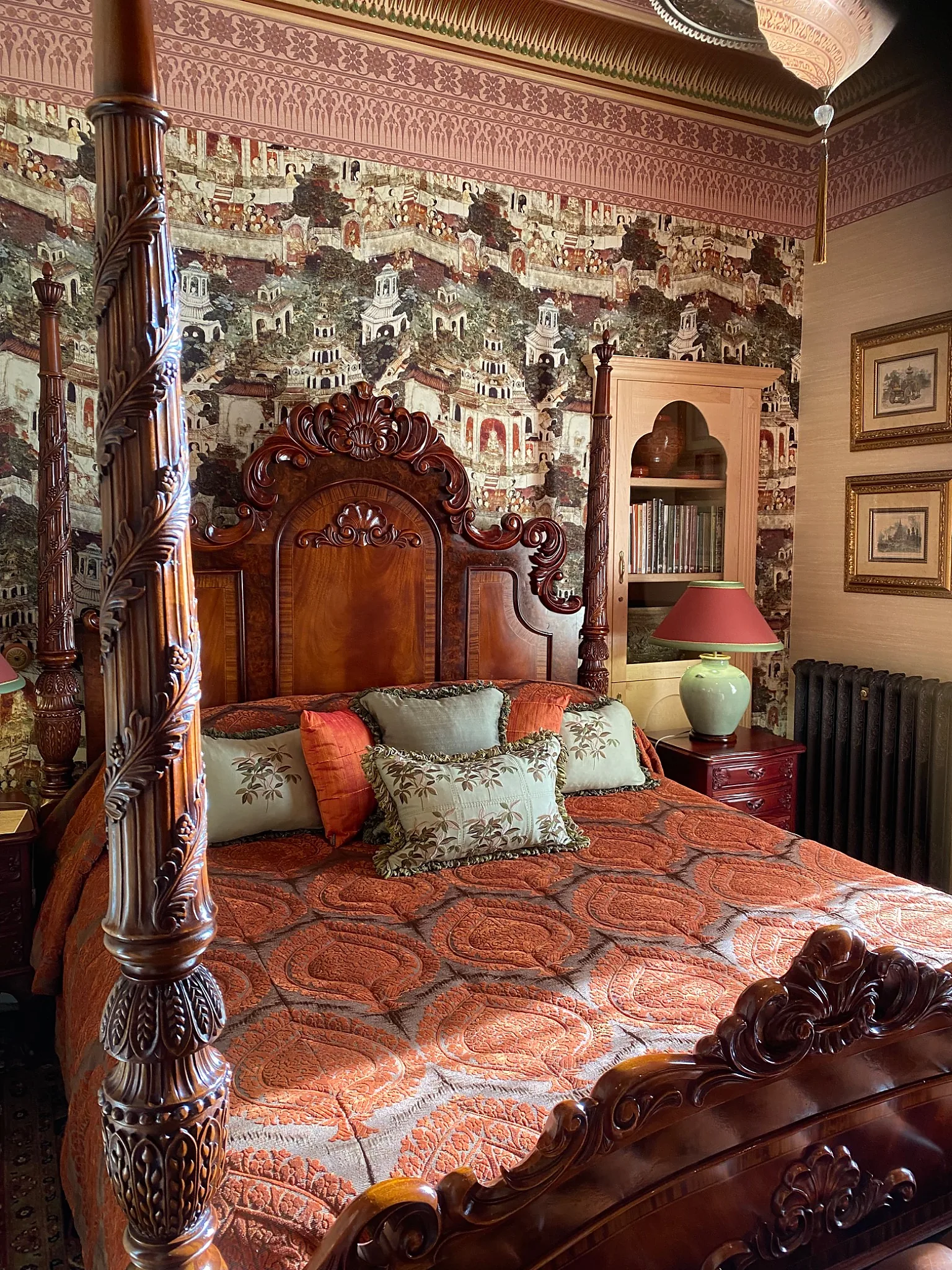 chambre de luxe dans le style art indien.