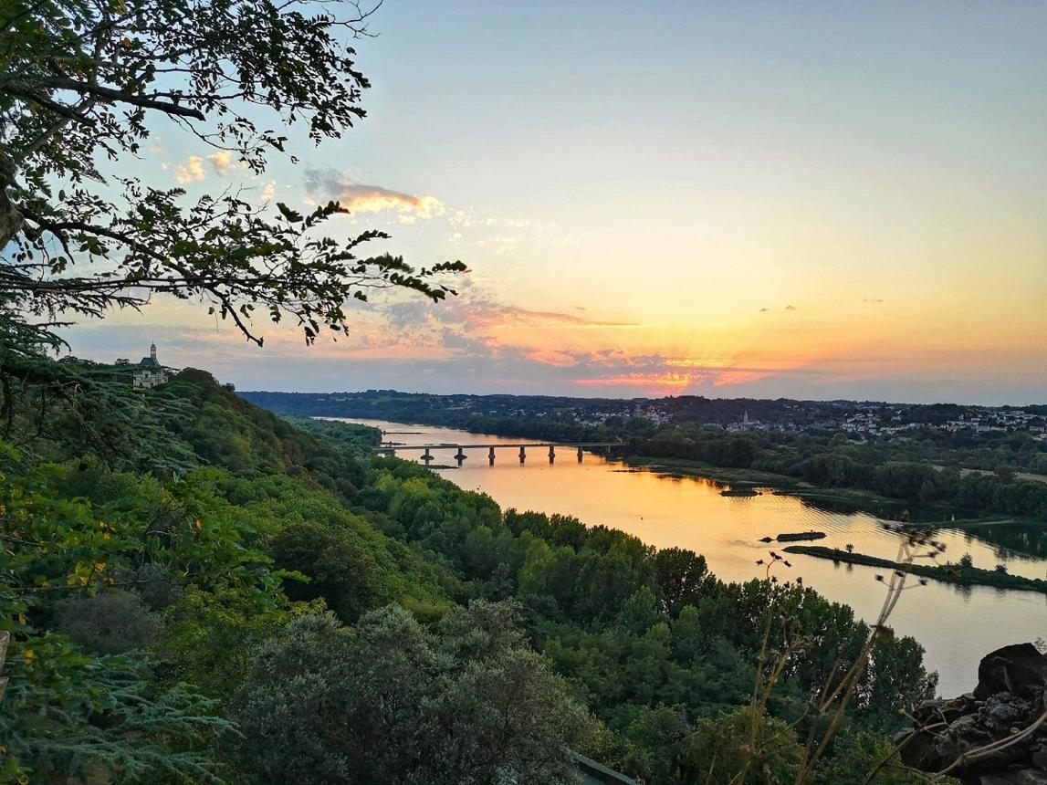 coucher de soleil sur la Loire